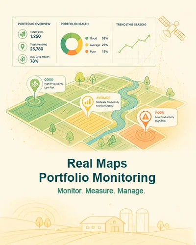 REAL Maps portfolio management agriculture monitoring